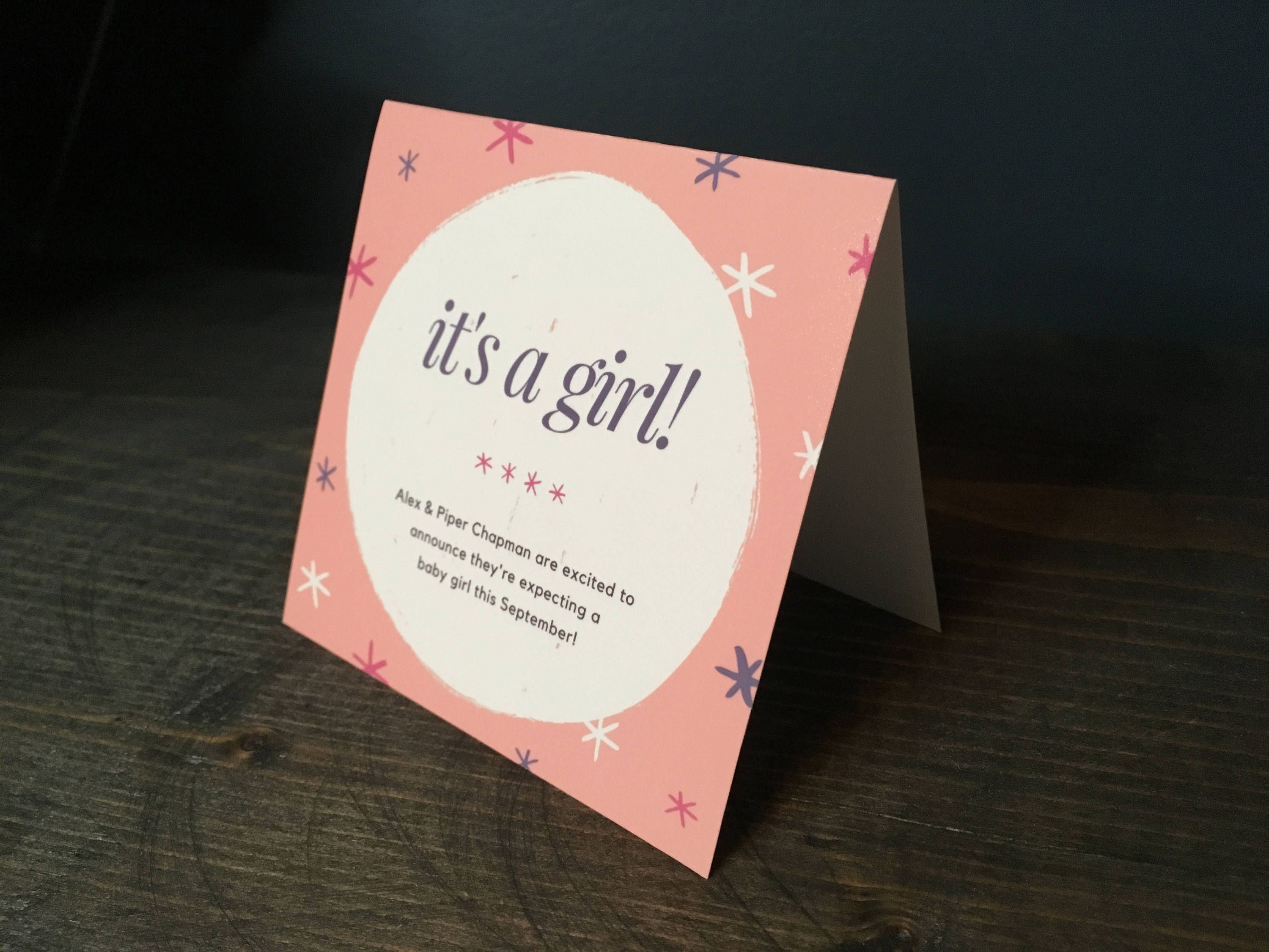 personalized pregnancy announcement cards