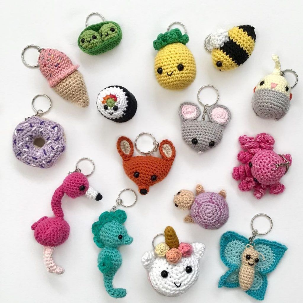 Unicorn Keychain (Free English Pattern) Amigurumi Free Patterns And