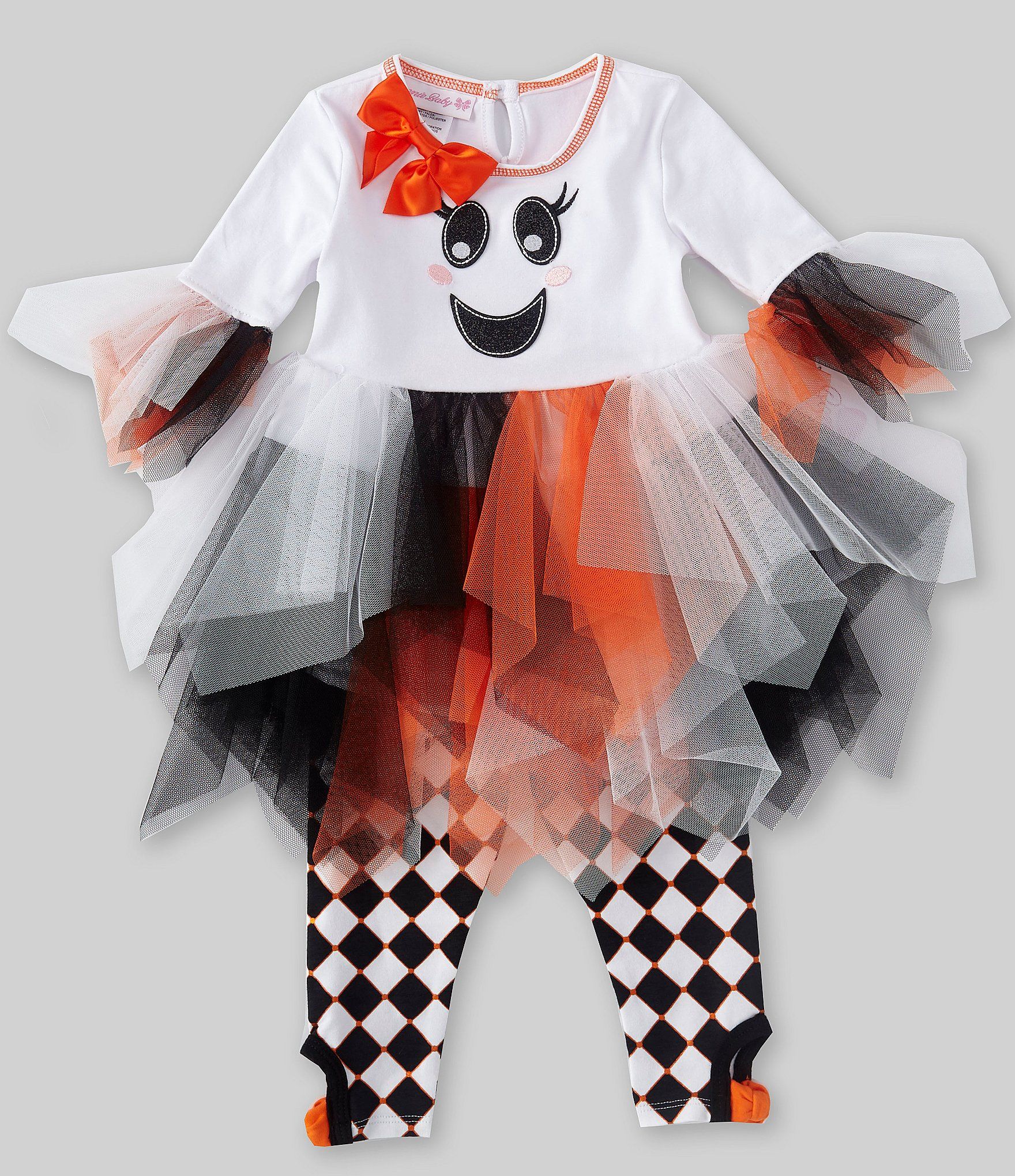 Download Bonnie Jean Baby Girls Newborn 24 Months Halloween Ghost Fit And Flare Dress Harlequin Leggings Set Dillard S Bonnie Jean Fit And Flare Dress Flare Dress