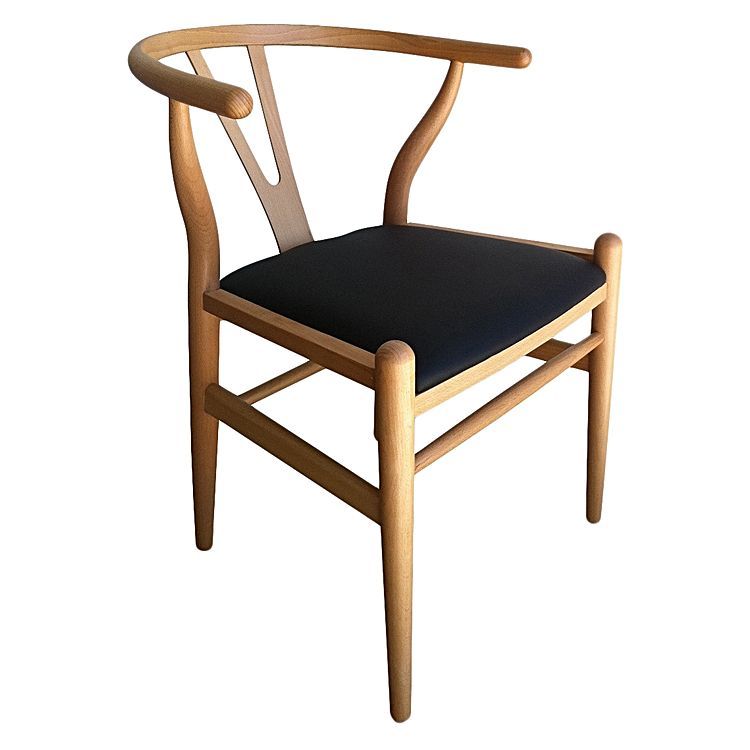 replica hans wegner wishbone chair black leather wishbone chair
