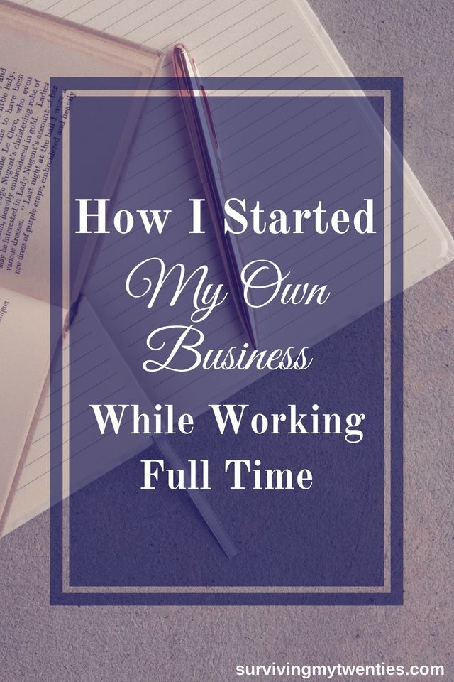 How I Started My Own Business While Working Full Time Tips On How I Was Able To Manage My Time And Start By Own Business In Twenties Entrepreneur Timemanagement Productivity