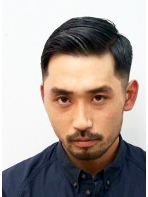 メリケンバーバーショップ Merican Barbershop アップバングのサイドパートに刈り上げでジェントルマンに 長い髪の男 アジアの男性のヘアスタイル バーバー メリケンバーバーショップ Merican Barbershop アップバングのサイドパートに刈り上げでジェントルマンに 長い髪の男 アジアの男性のヘアスタイル バーバー