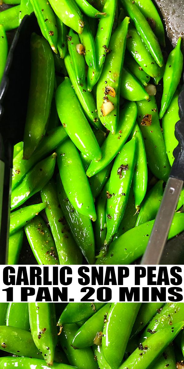 Garlic Sugar Snap Peas Recipe (One Pan) #easyonepotmeals