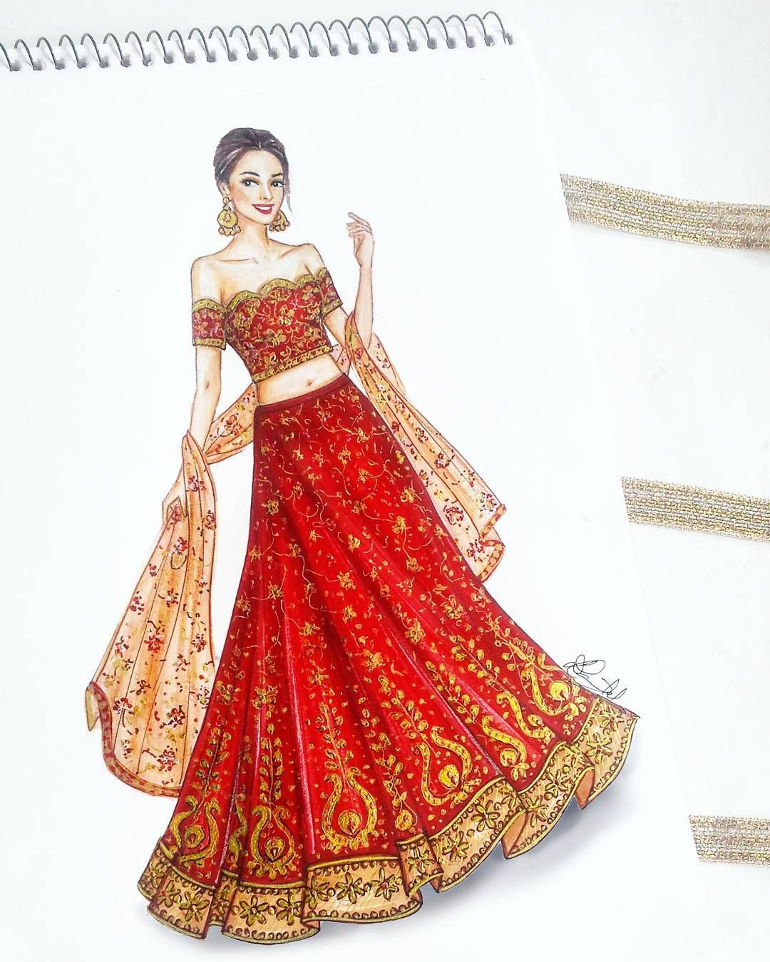 Update more than 109 pencil sketches of indian dresses