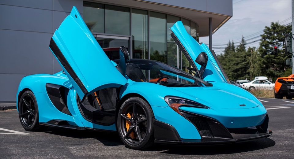 Fistral Blue Mclaren 675lt Spider Is The Most Stunning Thing You Ll Fistral Blue Mclaren 675lt Spider Is The Most Stunning Thing You Ll See All Day