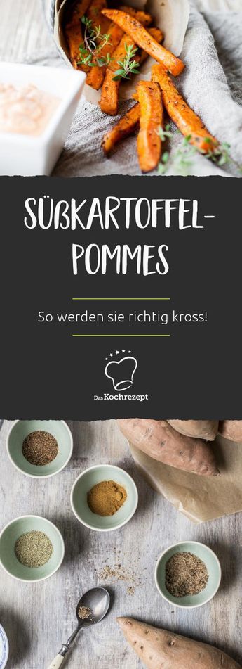 Knusprige Süßkartoffel-Pommes aus dem Ofen – so… #melonrecipes