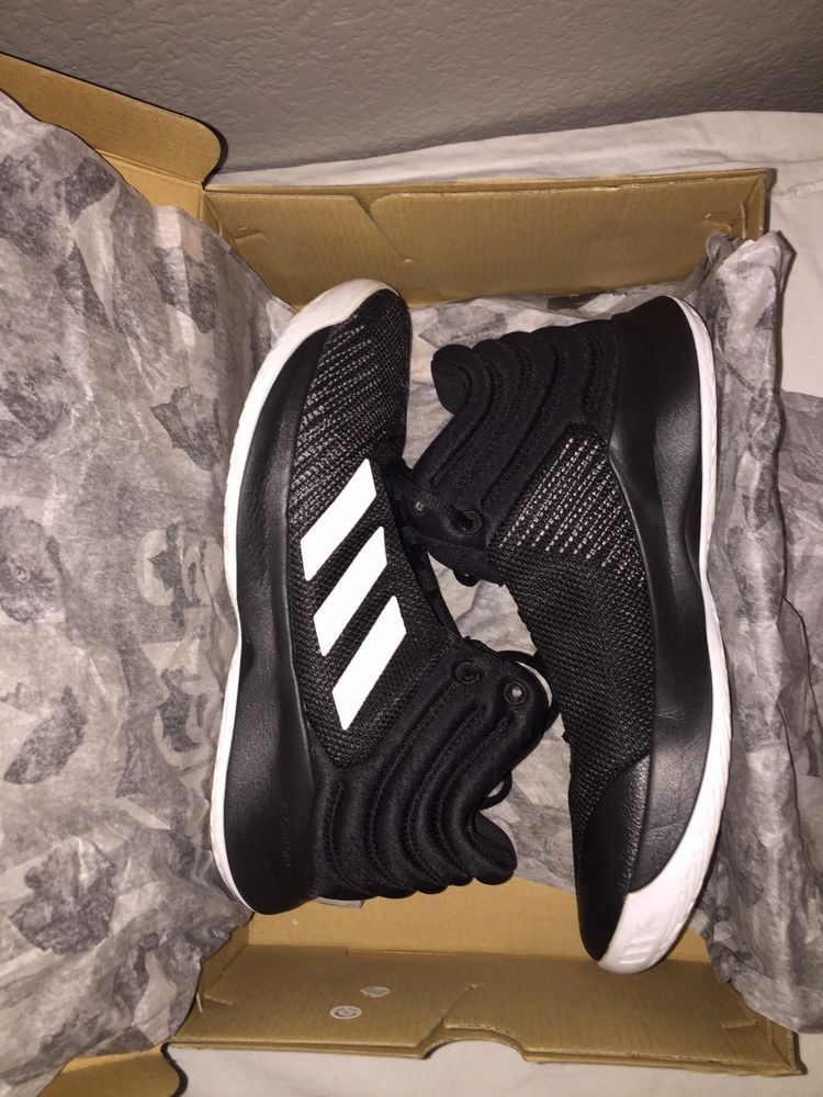 Adidas Pro Spark Mid Black Basketball Shoes (2018) #fashion #clothing #shoes #accessories #mensshoes #athleticsho… | Black basketball shoes, Shoes, Basketball shoes