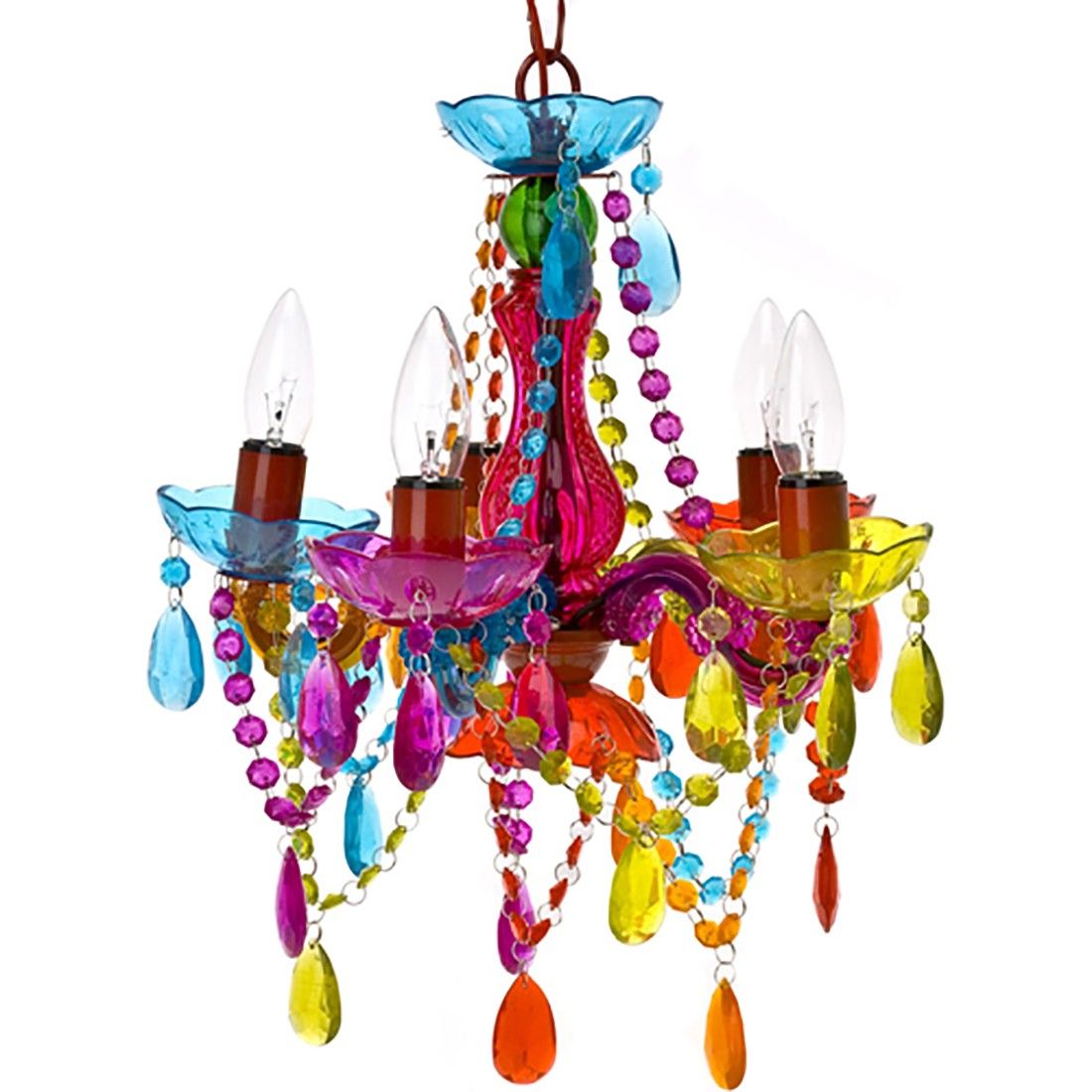 Gypsy Chandelier Multicolored Somewhere Over The Rainbow Gypsy Chandelier Multicolored