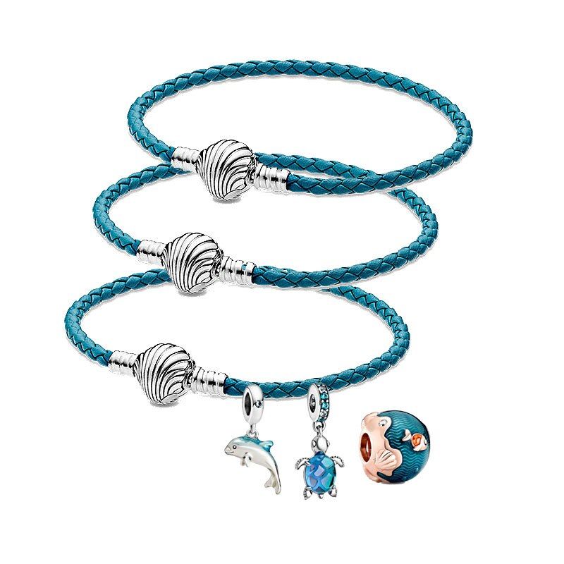 New Summer 925 Shell De Plata Esterlina Hebilla De Brazalete New Summer 925 Shell De Plata Esterlina Hebilla De Brazalete