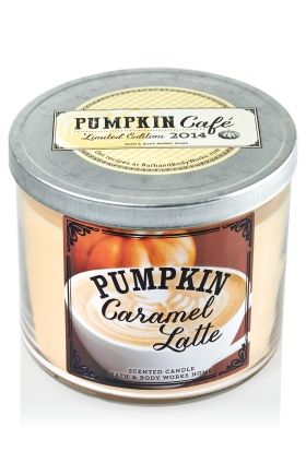 pumpkin caramel latte 3 wick candle slatkin co bath body pumpkin caramel latte bath and body works