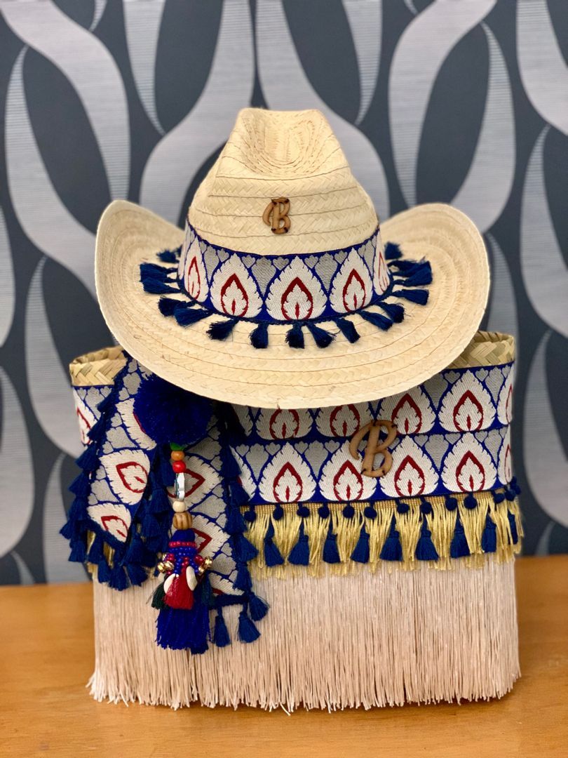 Strawbags Palm Bag Decorated With Ribbons Sombreros De Playa Strawbags Hasir Sapka Sapka Orgu