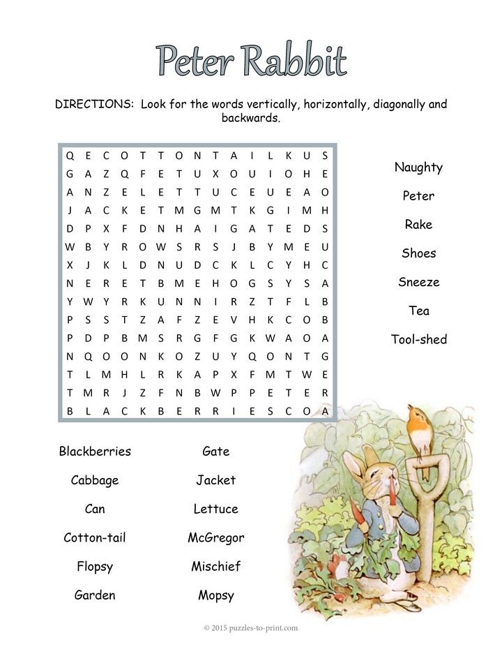 Free Printable Peter Rabbit Word Search Peter rabbit, Peter rabbit Free Printable Peter Rabbit Word Search Peter rabbit, Peter rabbit