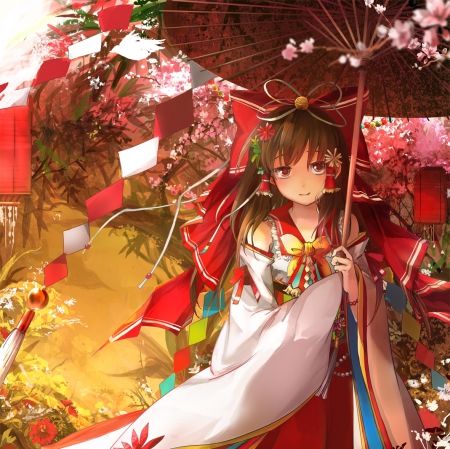 Arch Building Dress Anime Girls Mountains House Original Characters Forest Snow Miko Trees Wint Anime Snow Anime Scenery Anime Wallpaper