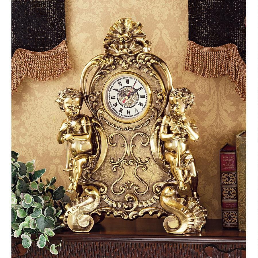 Design Toscano Amboise Twin Cherubs Mantle Clock