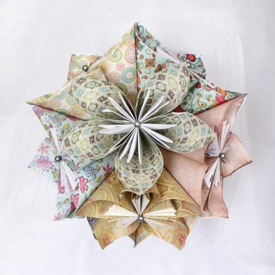 Origami kusudama paso a paso book
