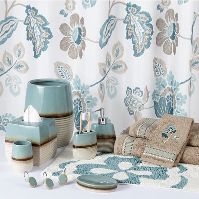 Give Your Bathroom A Spa Treatment With These Chic Kazoo Bath Give Your Bathroom A Spa Treatment With These Chic Kazoo Bath Accessories Fabric Shower Curtain Features Dramatic Fl Design