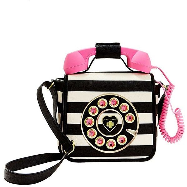 Betsey Johnson Kitsch Call Me Baby Telephone Bag ($108) liked on ...