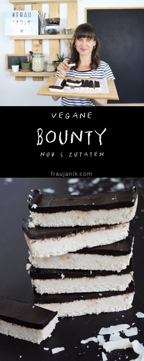 Bounty selber machen | vegan & gesund - Frau Janik #falldesserts