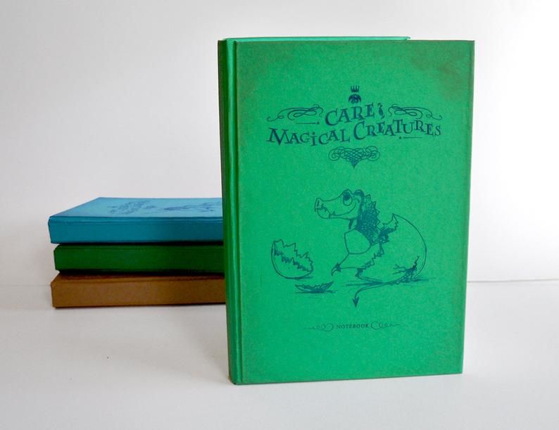 Care of Magical Creatures Baby Dragon Notebook Etsy Canada Magical