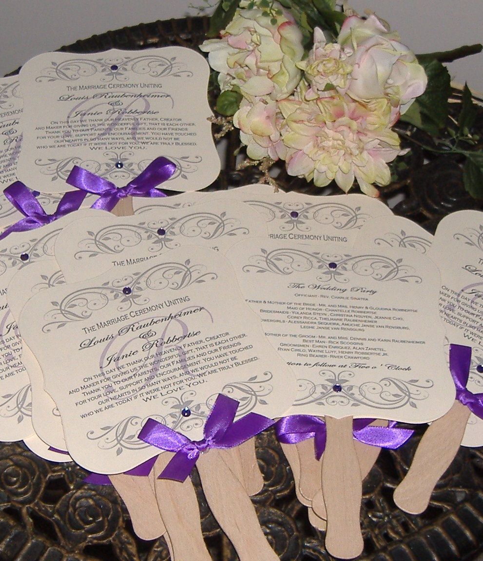 fan program for weddings