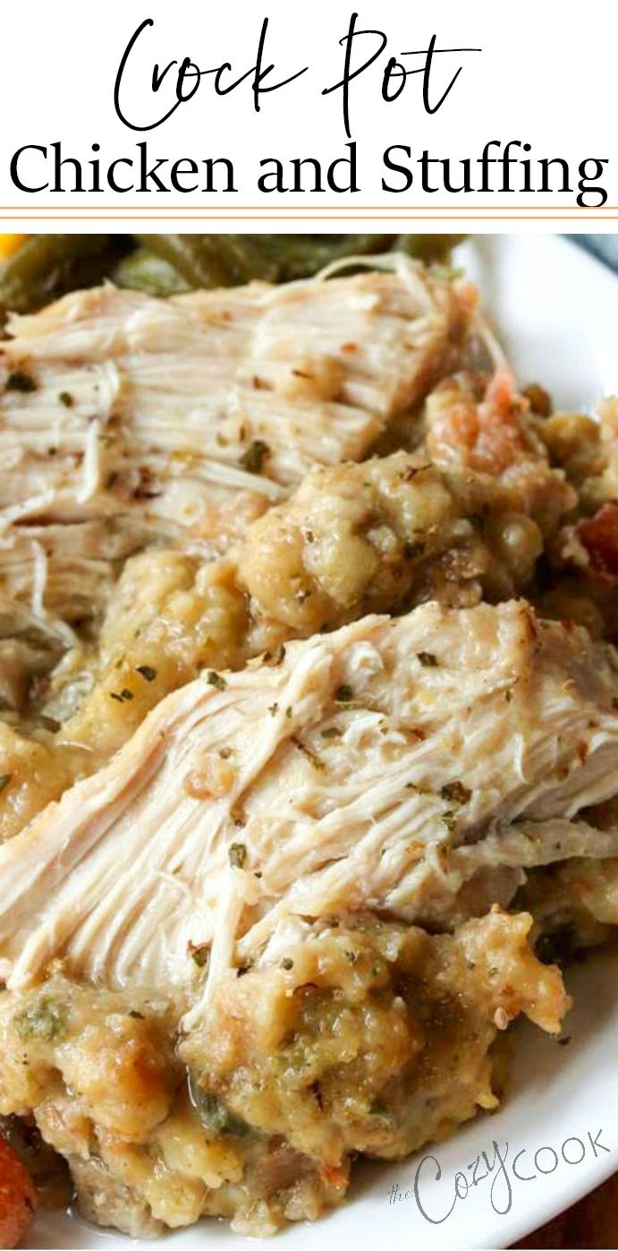 Crock Pot Chicken and Stuffing