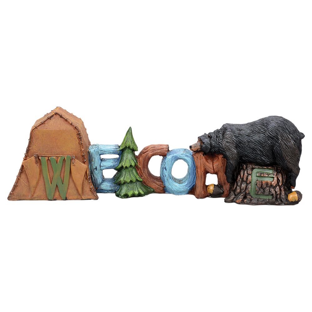 Black Bear Table Sign Black forest decor, Cabin decor, Black bear