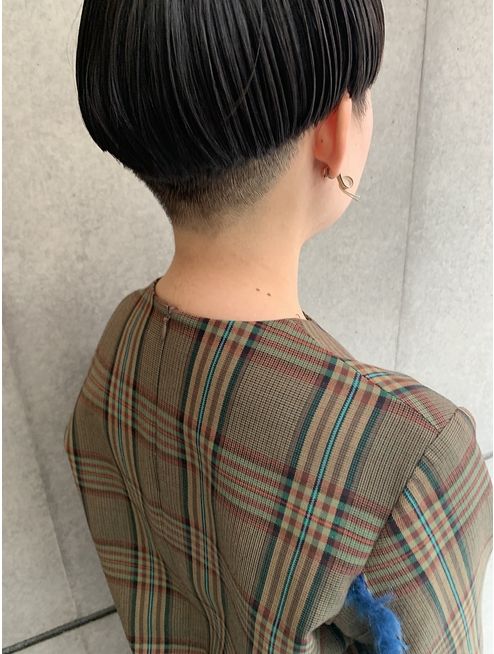 bibito マッシュ小顔ヘア 個性的なフレンチボブ 黒髪ショート:L058814334|ビビト(bibito)のヘアカタログ|ホットペッパー