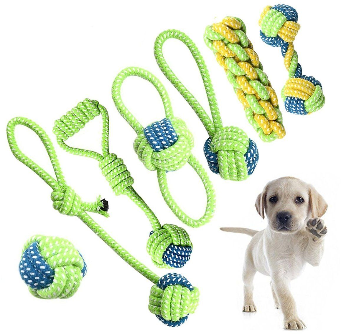 Amazon Offers Petony Dog Toys Set Interactive Chewing Rope Ball