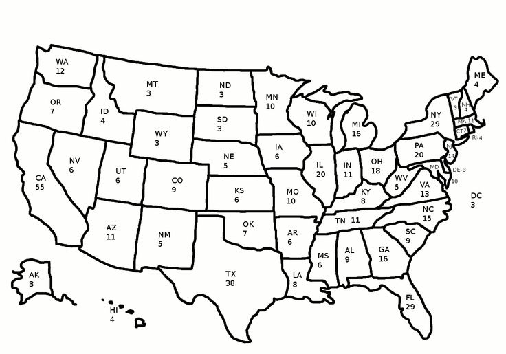 Picture outcome for blank electoral higher education map Politics image about Printable Electoral College Map named Picture final result for blank electoral university map Politics
