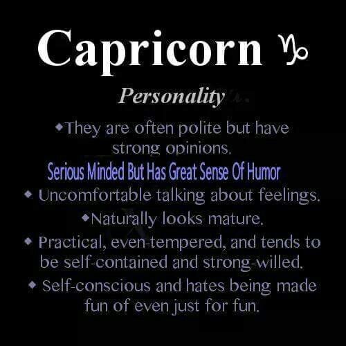 capricorns personality horoscope