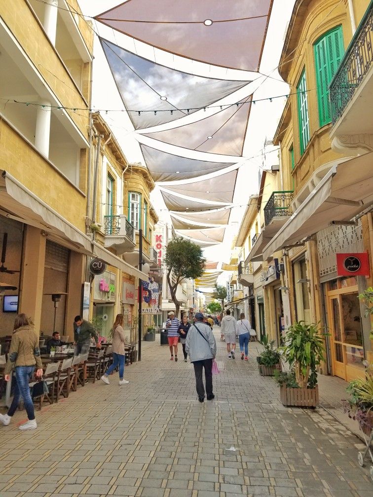 Ledra Street Nicosia Cyprus Nicosia Shopping Sun Canopy Middle East Pedestrians Cyprus Photography Street View Street Scenes