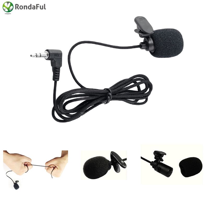 Evrensel Tasinabilir 3 5mm Mini Kulaklik Mikrofon Ders Ogretim Konferans Kilavuzu Icin Yaka Yaka Klip Mikrofon Study Microphone Lavalier Mini Bluetooth Speaker