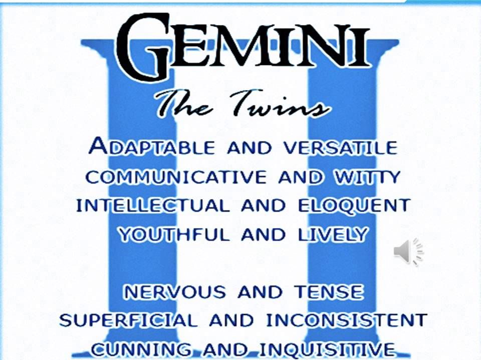 gemini astrological sign characteristics