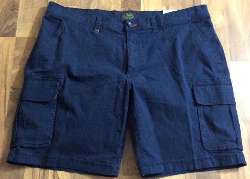 John/'s Bay Men/'s Shorts Cargo 32 36 38 40 42 44 Red Blue Stone Plaid New St