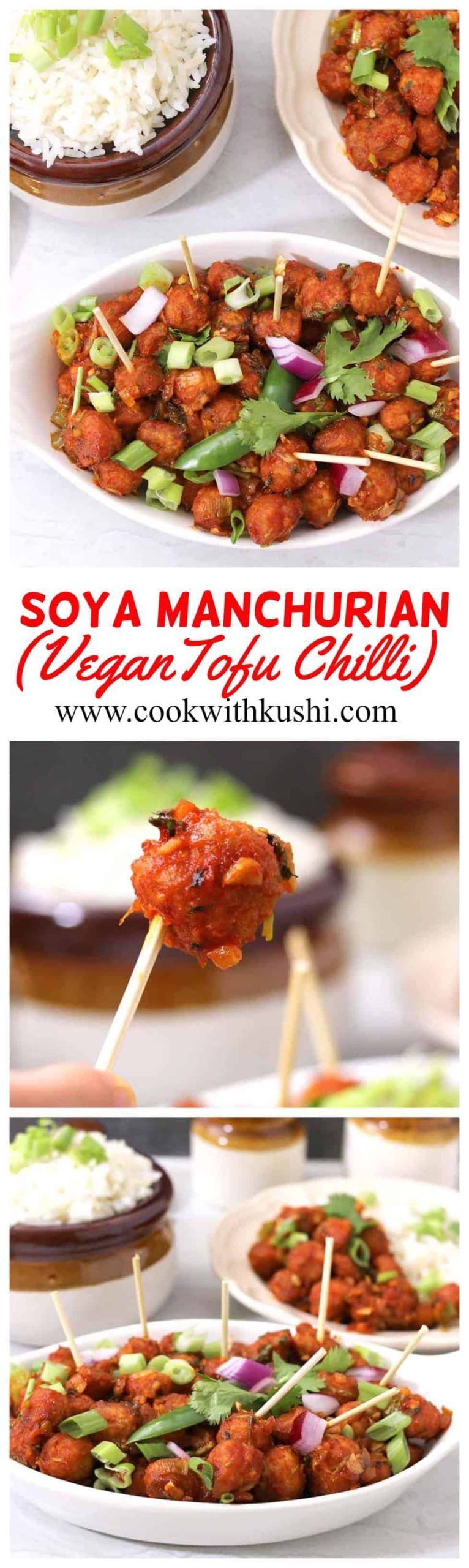 SOYA MANCHURIAN | SOYA CHUNKS CHILLI - Cook with Kushi