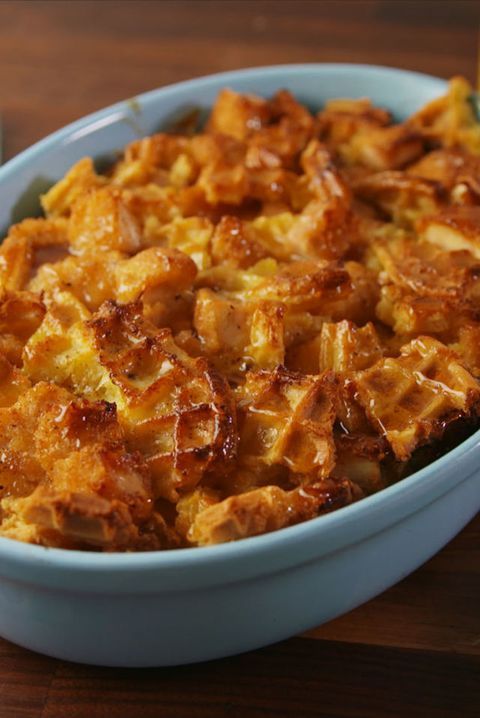 Chicken N Waffles Casserole - Sauerkraut chicken recipes #sauerkraut #chicken #recipes Chicken N Waffles Casserole