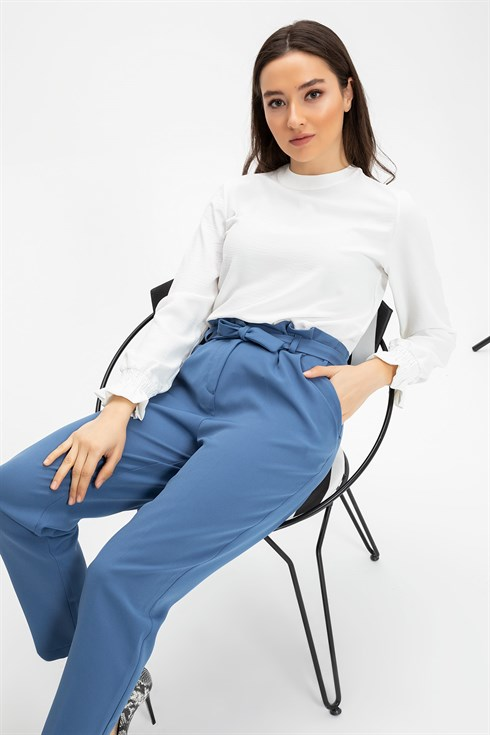 Bel Kusak Atlas Havuc Pantolon Indigo Indigo Pantolon Belle