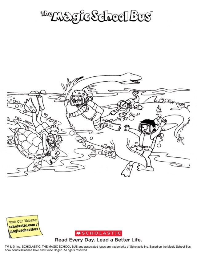 Marvelous Picture of Magic School Bus Coloring Pages birijuscom