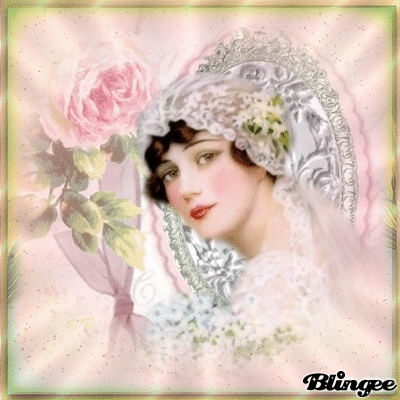 Dame mit Rose