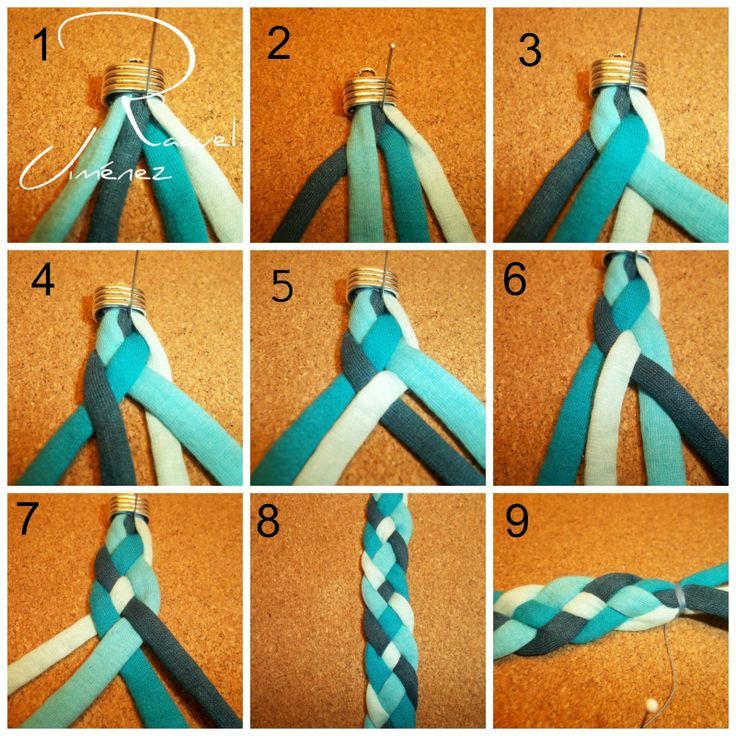 Raquel Jimenez Artesanía Manualidades Pulseras Diadema De Bricolaje Trenzas De Cuatro