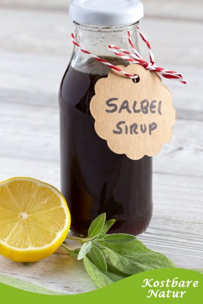 Salbei-Sirup selber machen - ganz einfach mit zwei Zutaten