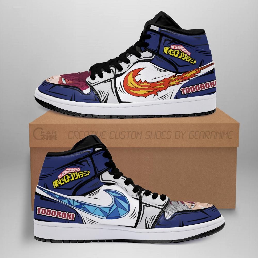 Shoto Todoroki Jordan Sneakers Skill My Hero Acade Shoto Todoroki Jordan Sneakers Skill My Hero Acade