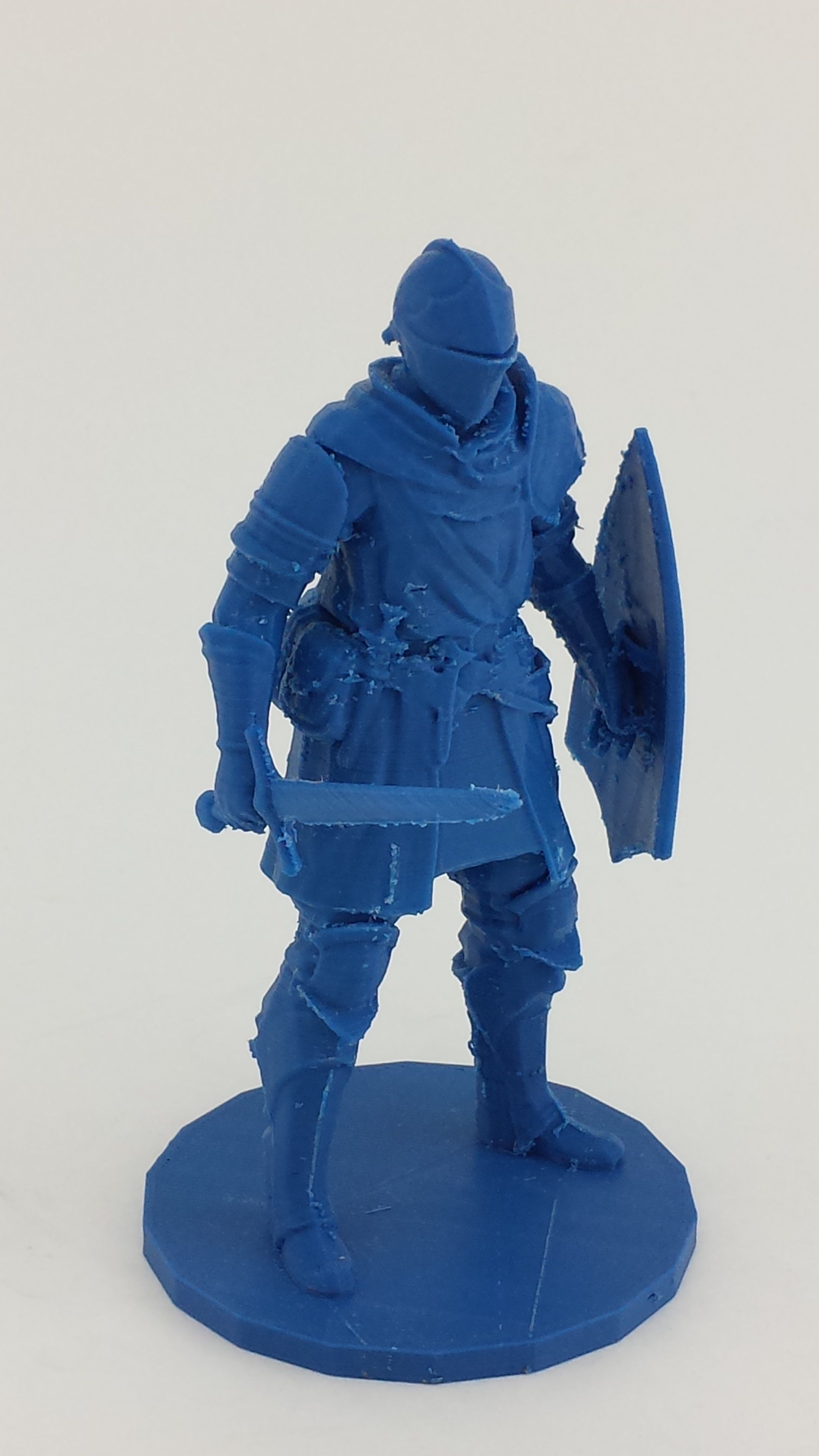 Dark Souls Elite Knight Printed With Quantum 3d 1 75mm Blue Pla Filament 3d Model From Http Www Thingiverse Com Thing 14 Dark Souls Prints 3d Printing