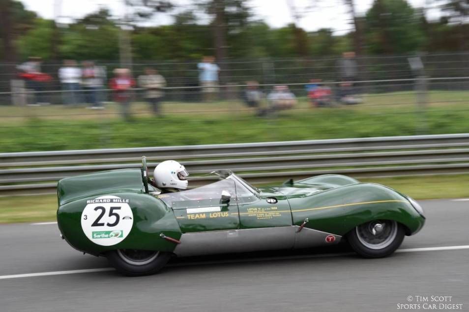 1957 LOTUS IN LE MANS LEGENDS RACING Photo 194-V 1957 LOTUS IN LE MANS LEGENDS RACING Photo 194-V