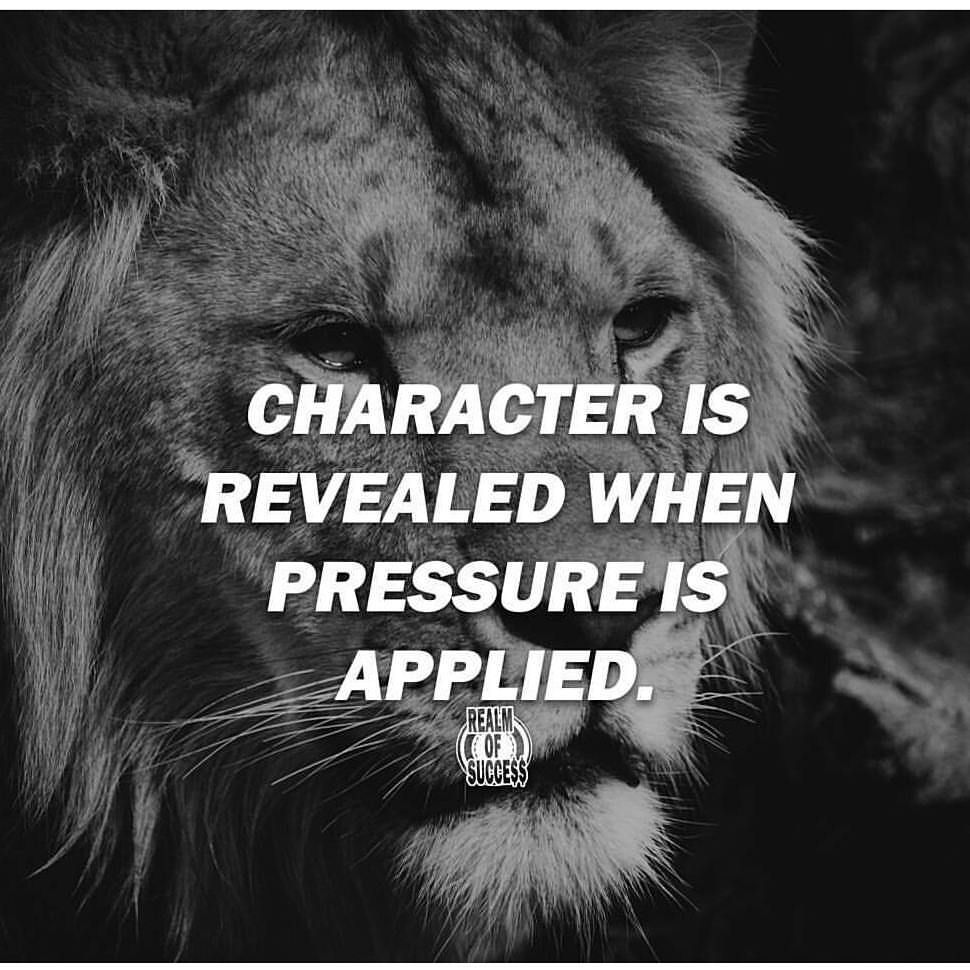 Pressure reveals you! Follow @realm.of.success for posts like this