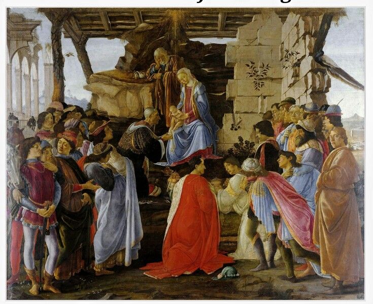Sandro Botticelli The Adoration of the Magi Painting Picture Art Print A3 A4