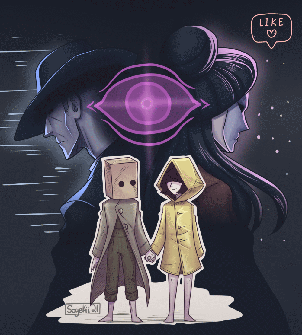 AlisaT on X: Fan art of Mono and Six from Little Nightmares 2. I fell in love with the franchise from watching gamers play it. I will buy the first game