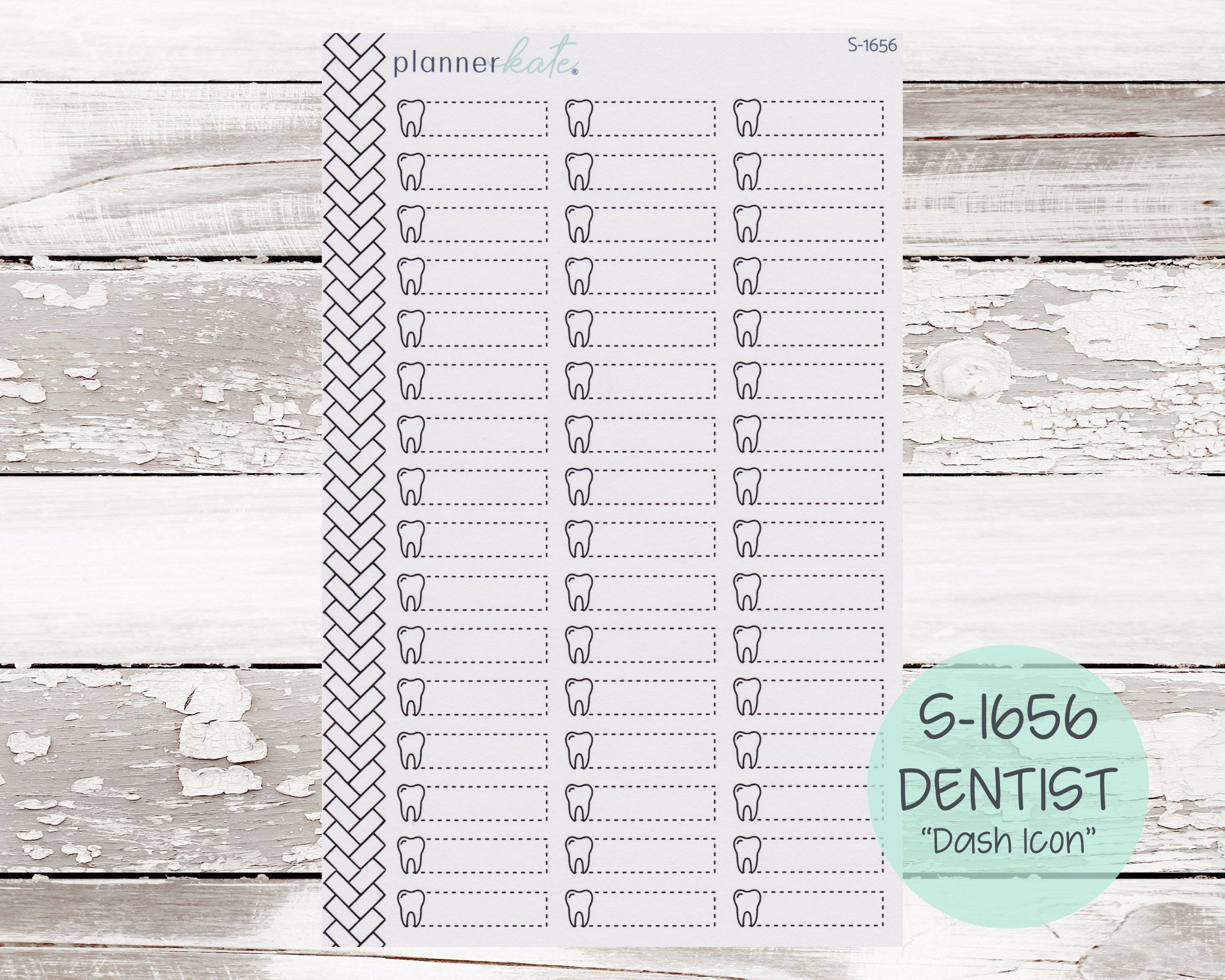Dash Icon Stickers measure approximately 1.5 inches wide by .4 inches tall. All Stickers are printed on removable adhesive matte paper. Sticker sheet measures 8.5 x 5.5 inches. Change Of Address, Custom Forms, Sticker Shop, Cute Designs, Dentist, Matte Paper, Planner Stickers, Adhesive, Icon