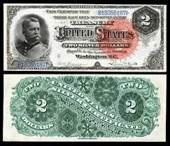 1886 2 Goldzertificat Mit Portrat Hancock Currency Geld