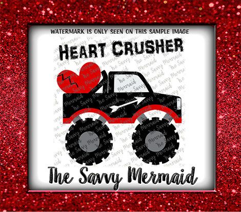 Download Boy Valentines SVG Boys Valentine Truck SVG Monster Truck ...